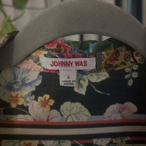 Johnny Was Multicolor Floral Blouse